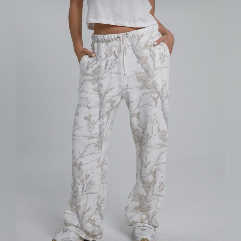 Dairy Boy Woodland White Camo Sweatpants